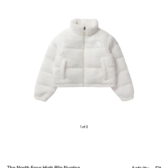 The North Face Gardenia White Sherpa Nuptse Jacket - Picture 3 of 7